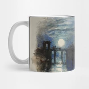 A Villa. Moon-Light (A Villa on the Night of a Festa di Ballo), for Rogers's 'Italy', 1826-27 Mug